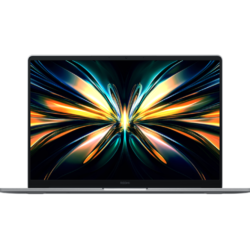 Laptop Xiaomi Redmibook 14 (2026), vedere frontala ecran 14 inchi, sasiu aluminiu argintiu