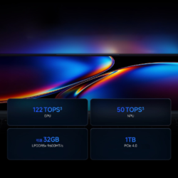 Panou calcul AI Xiaomi Redmibook 14 Pro 2026: până la 180 TOPS combinați CPU, GPU și NPU