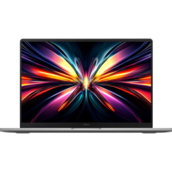 Laptop Xiaomi Redmibook 16 (2026), vedere frontala ecran 16 inchi, sasiu argintiu