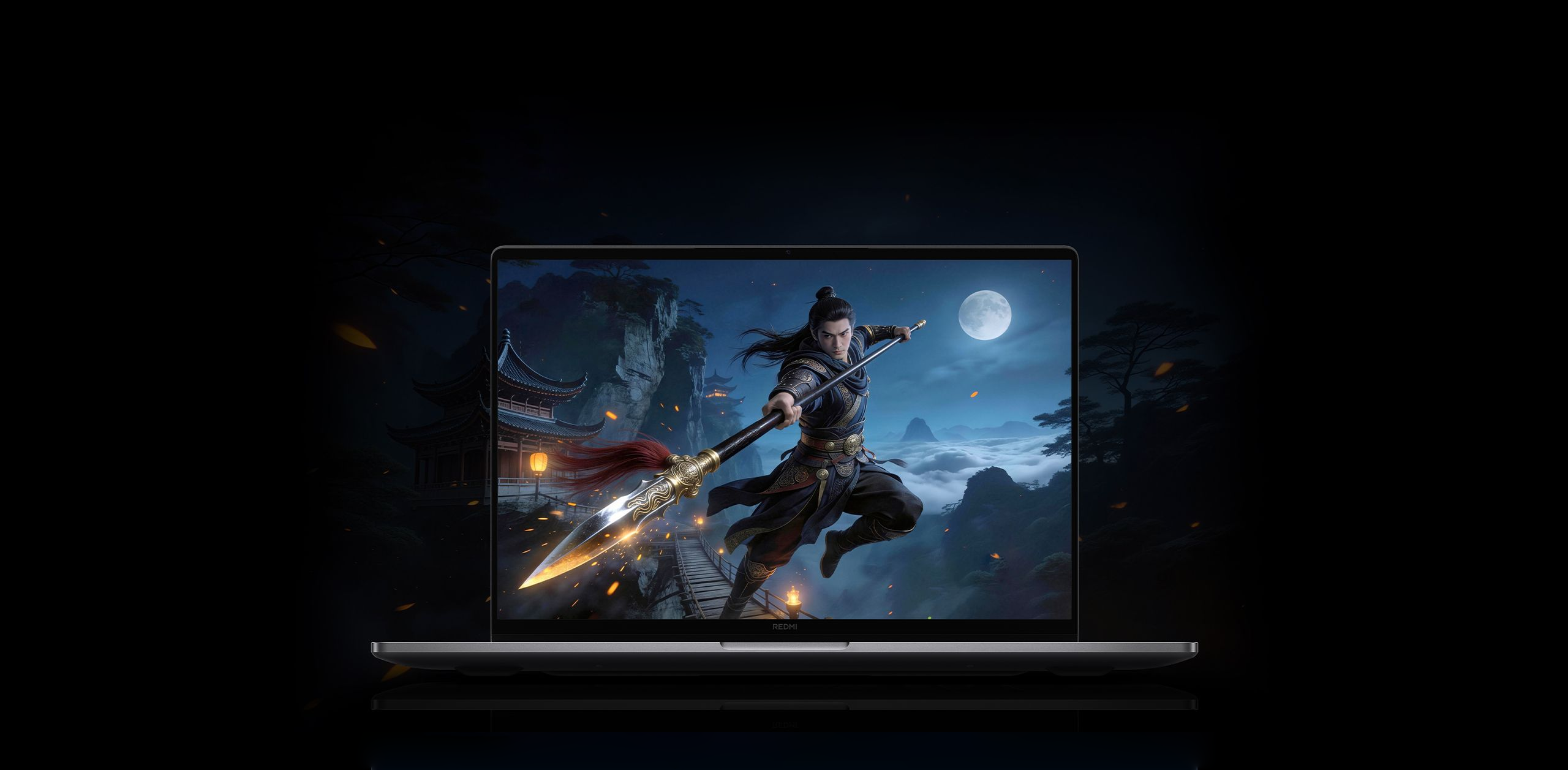 Logo Intel Core Ultra Series 3 pe laptopul Xiaomi Redmibook 16 Pro 2026